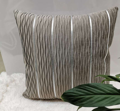 Simple Luxury Striped Velvet Pillow Covers