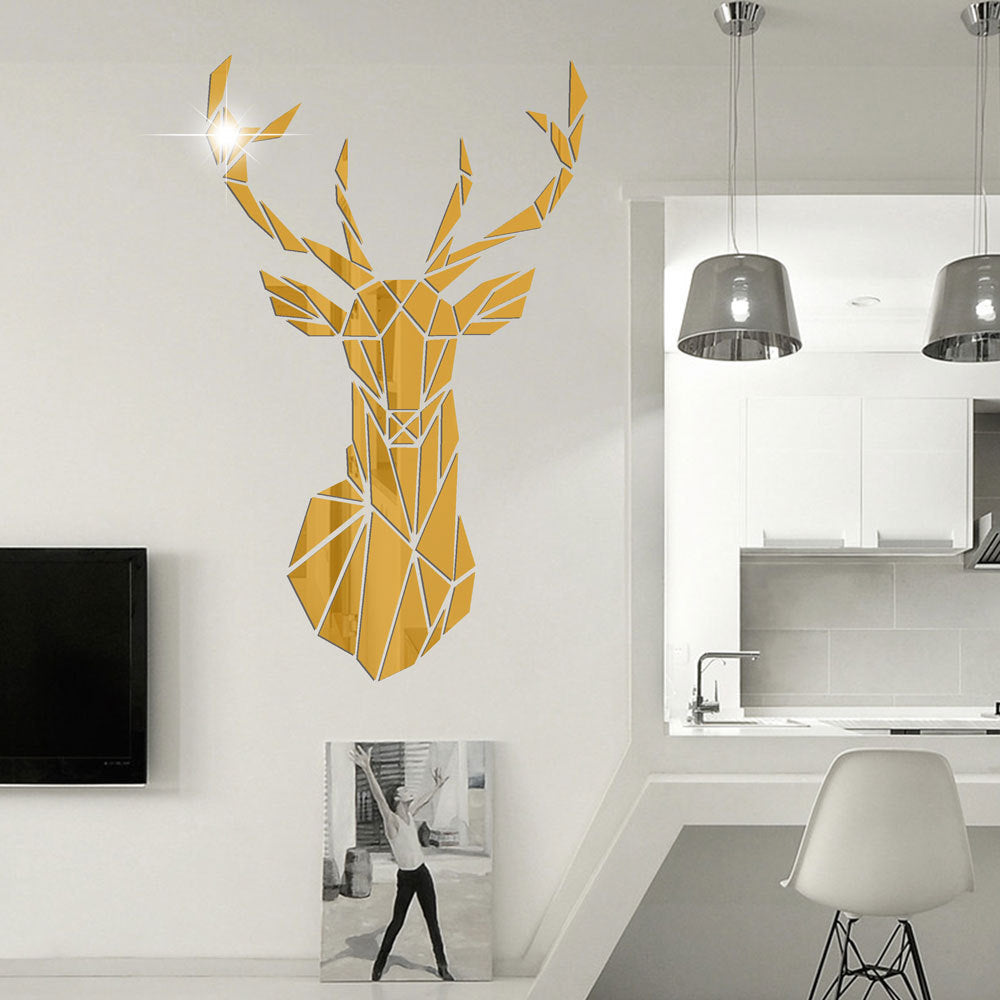 3D Acrylic Mirror Wall Sticker