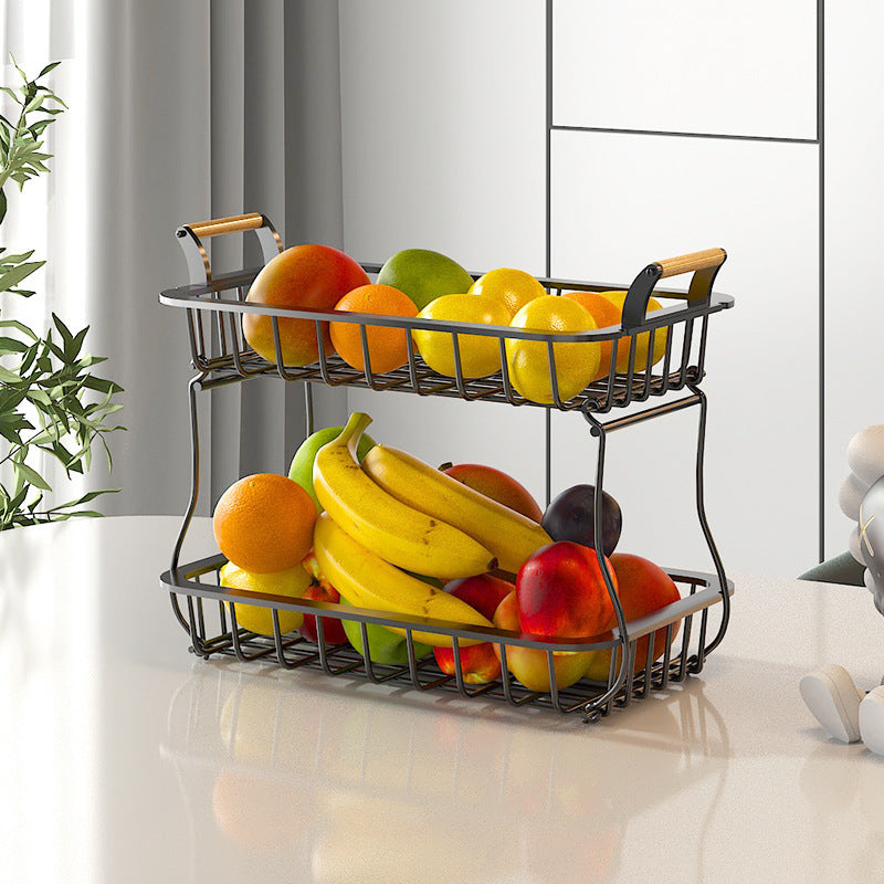 Double Layer Fruit Shelf