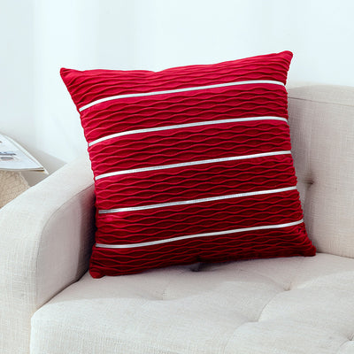 Simple Luxury Striped Velvet Pillow Covers