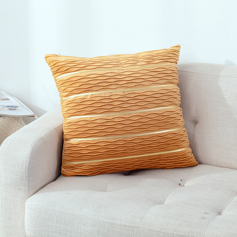 Simple Luxury Striped Velvet Pillow Covers