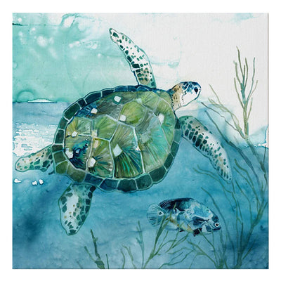 Turtle Canvas Painting Wall Art