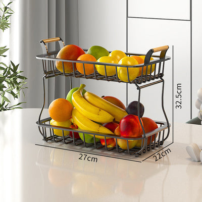 Double Layer Fruit Shelf