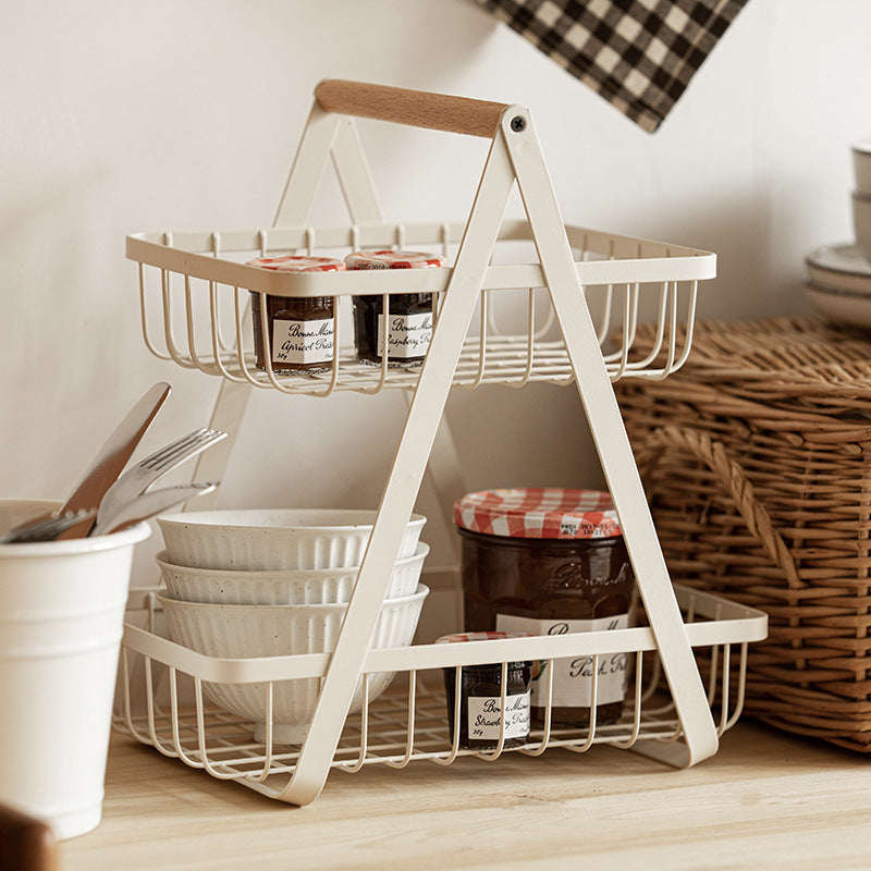 Double Layer Fruit Shelf