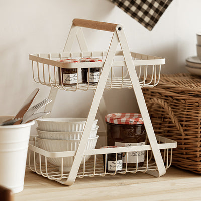 Double Layer Fruit Shelf