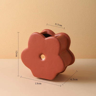 Cute Tabletop Ceramic Flower Vase