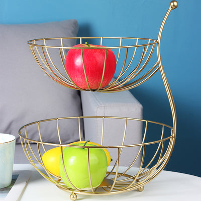 Double Layer Fruit Shelf