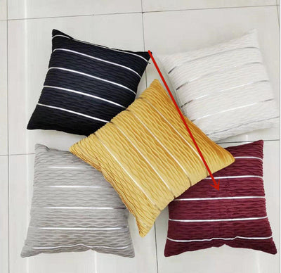 Simple Luxury Striped Velvet Pillow Covers