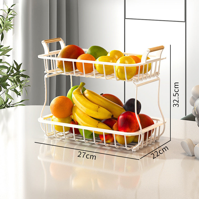 Double Layer Fruit Shelf